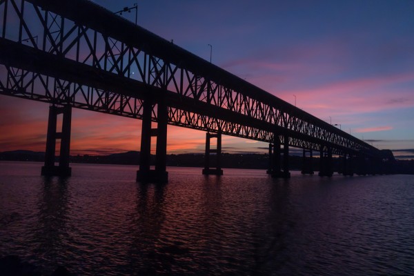 Newburgh-Beacon Bridge at sunset